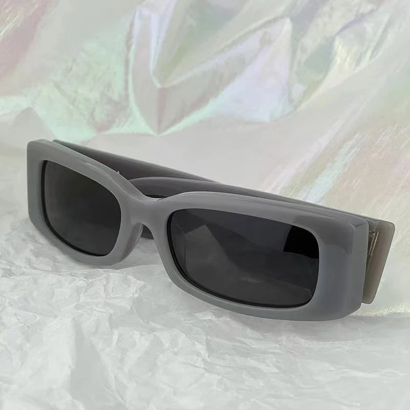 Balenciaga Square Logo Sunglasses Gray - 7