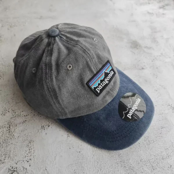 Patagonia P-6 Logo Responsibili-Tee Cap Gray/Navy Baseball Cap - 1