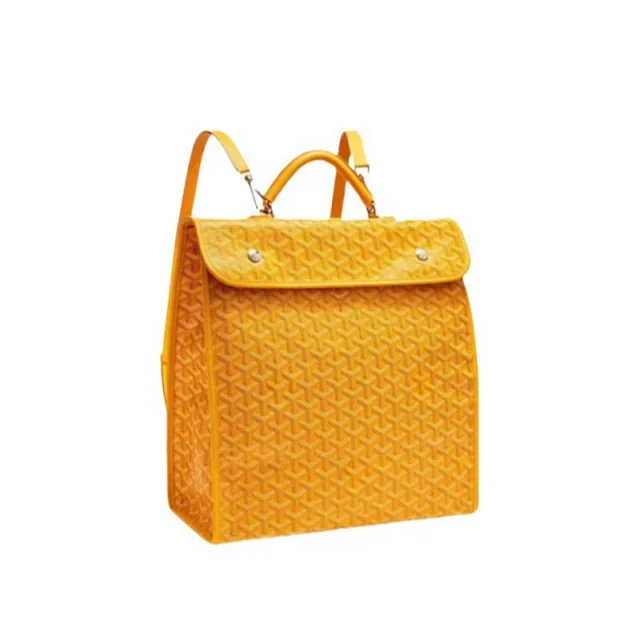 Goyard Backpacks Flap Backpack with Chevron Monogram Canvas product detail image 6
