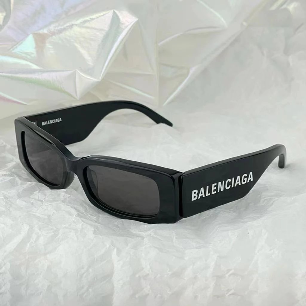 Balenciaga Square Logo Sunglasses Gray - 5