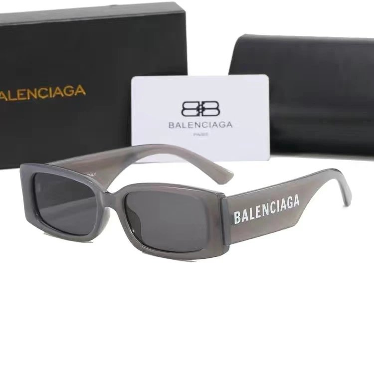 Balenciaga Square Logo Sunglasses Gray - 4
