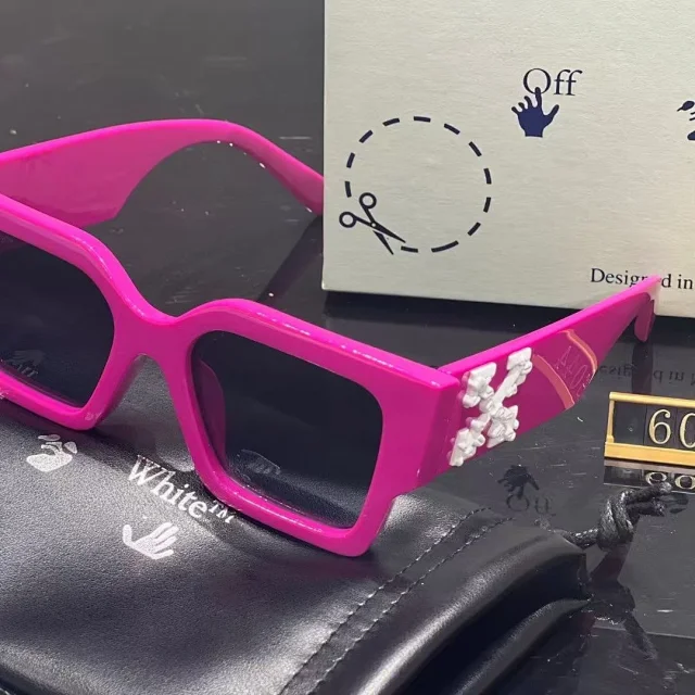 Off-White Eyewear Chunky square-frame sunglasses with arrow temple detail product detail image 6