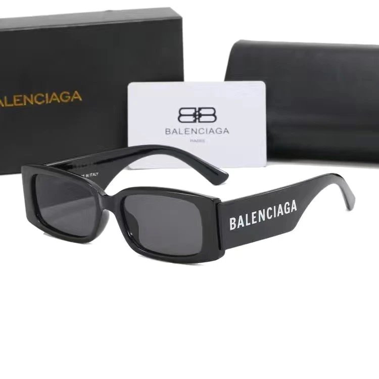 Balenciaga Square Logo Sunglasses Gray - 2