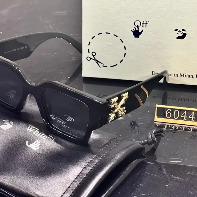 Off-White Eyewear Chunky square-frame sunglasses with arrow temple detail product detail image 2