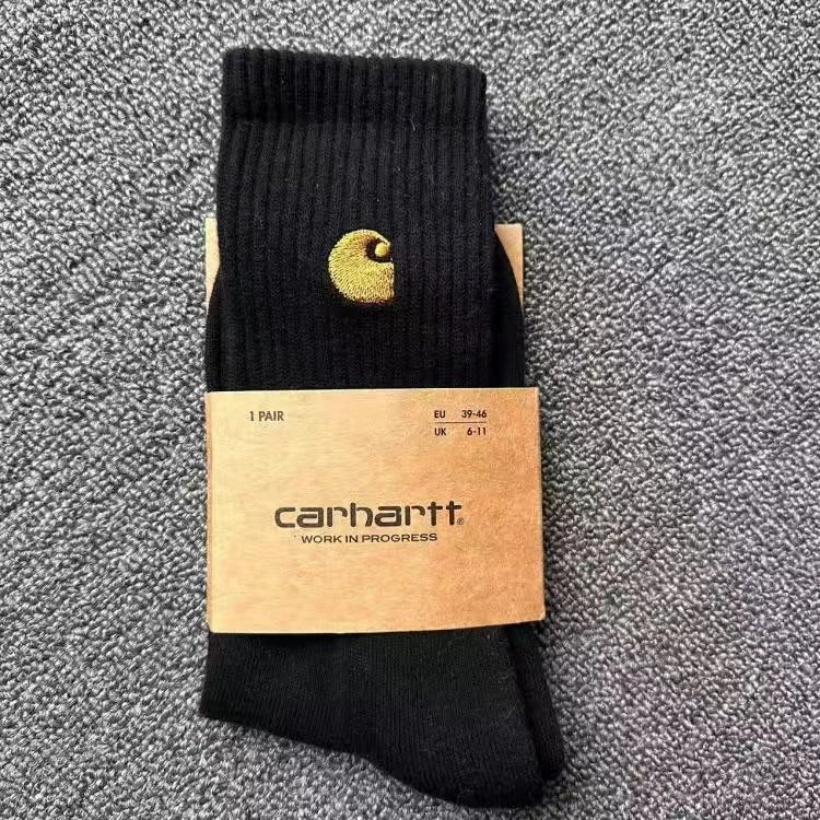 Carhartt Work In Progress Logo Socks Black - 4
