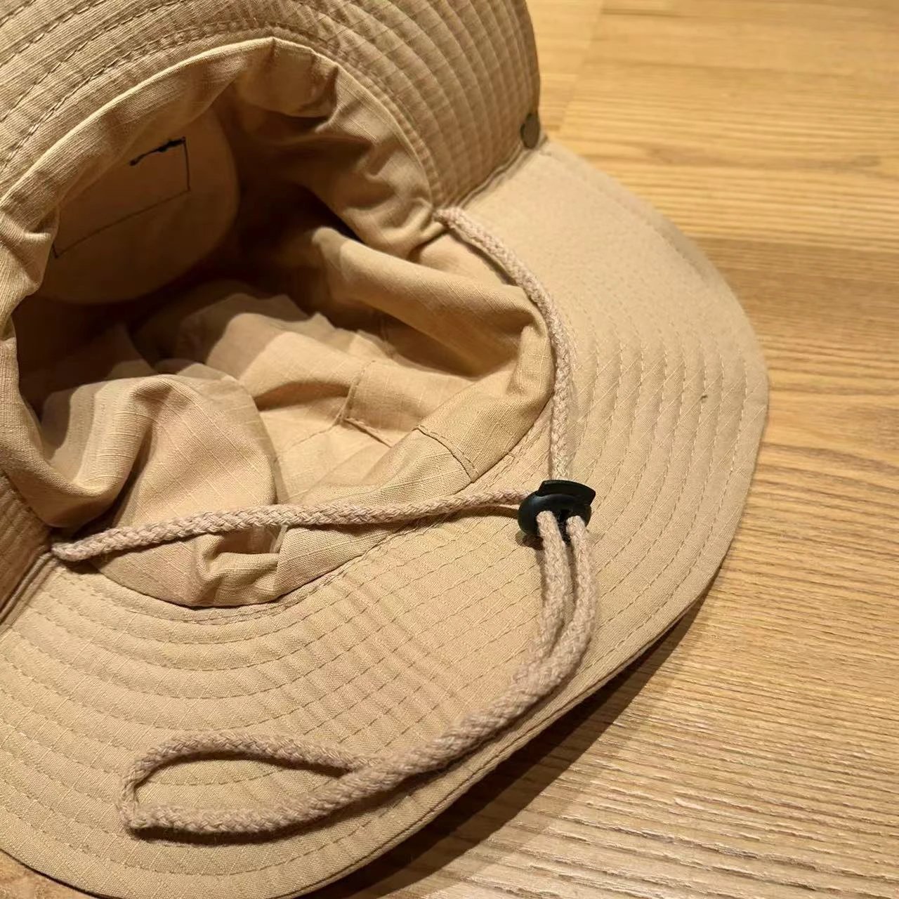 Stüssy Logo Patch Bucket Hat Beige - 11