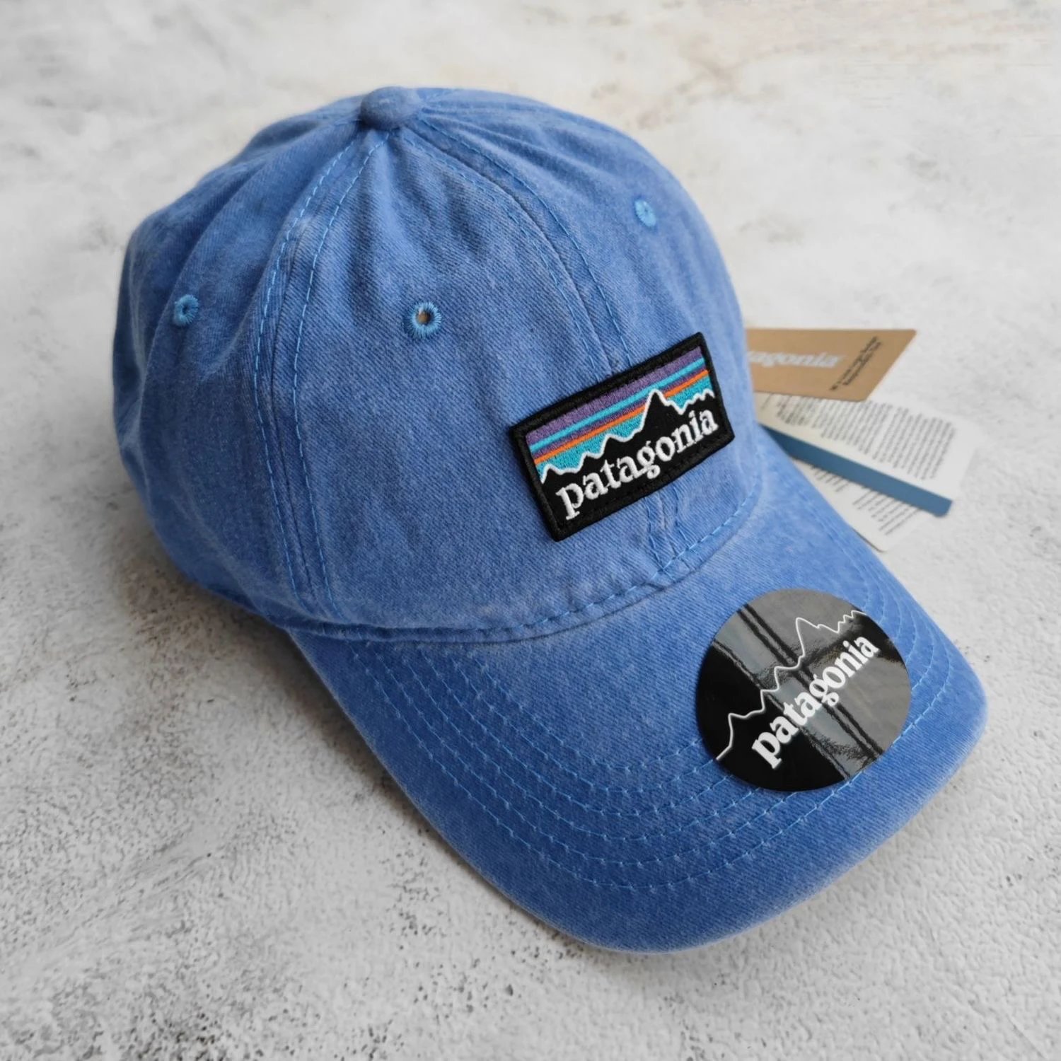 Patagonia P-6 Logo Responsibili-Tee Baseball Cap Gray/Yellow - 10