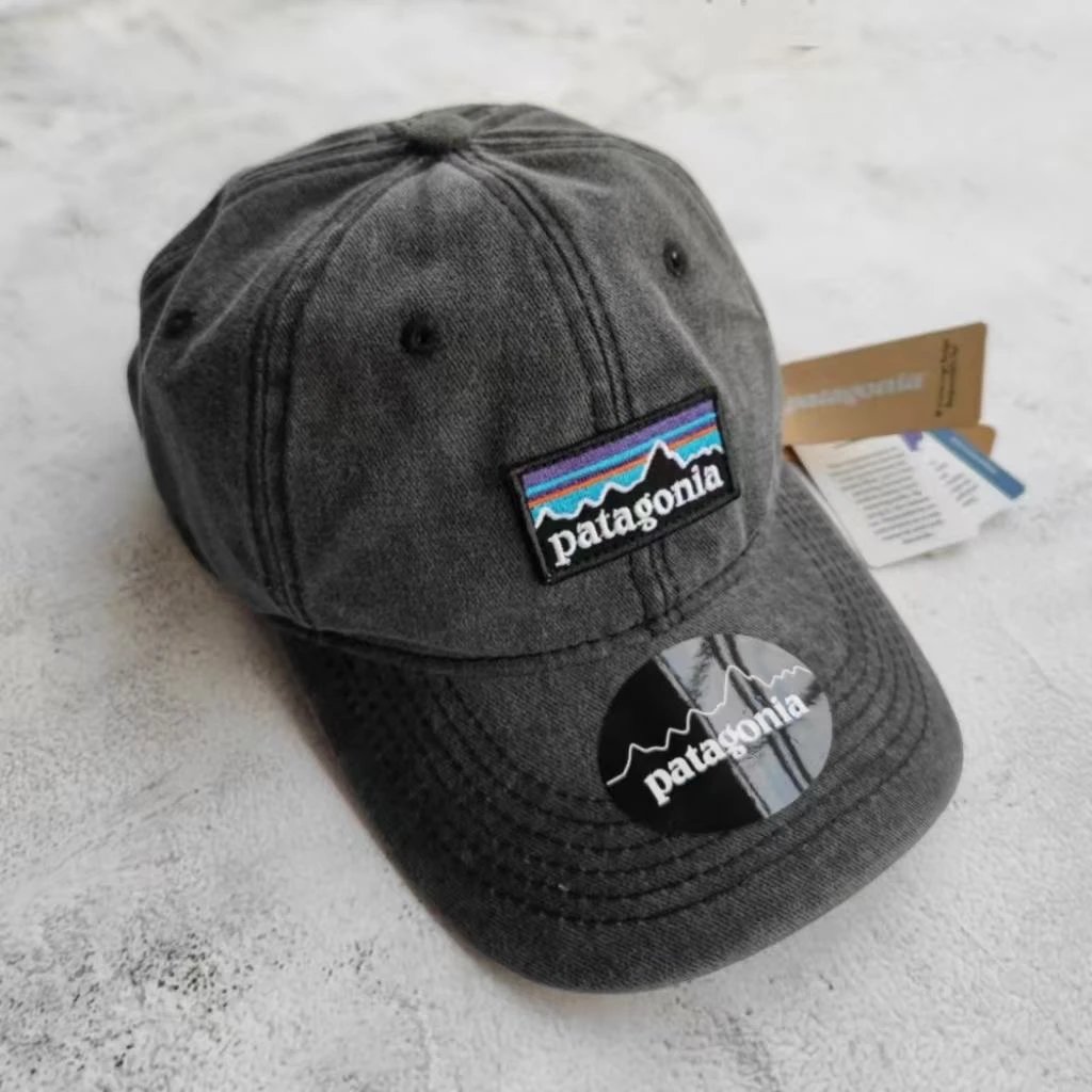 Patagonia P-6 Logo Responsibili-Tee Baseball Cap Gray/Yellow - 13