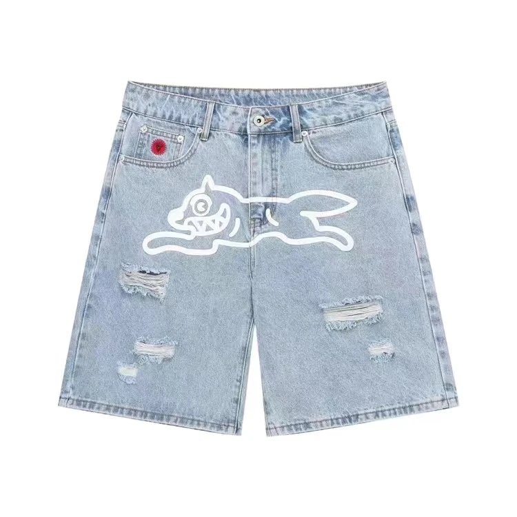 Light Blue Ripped White Dog