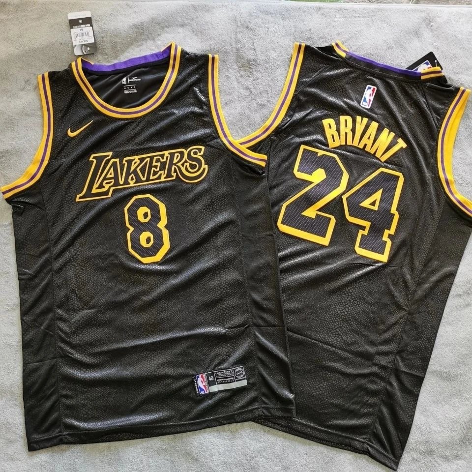Nike Lakers Bryant 24 Black Basketball Jersey
