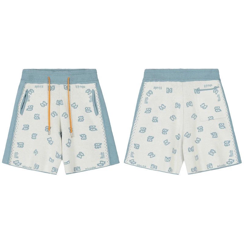 GRA Bandana Print Knit Shorts Black Multicolor - 8