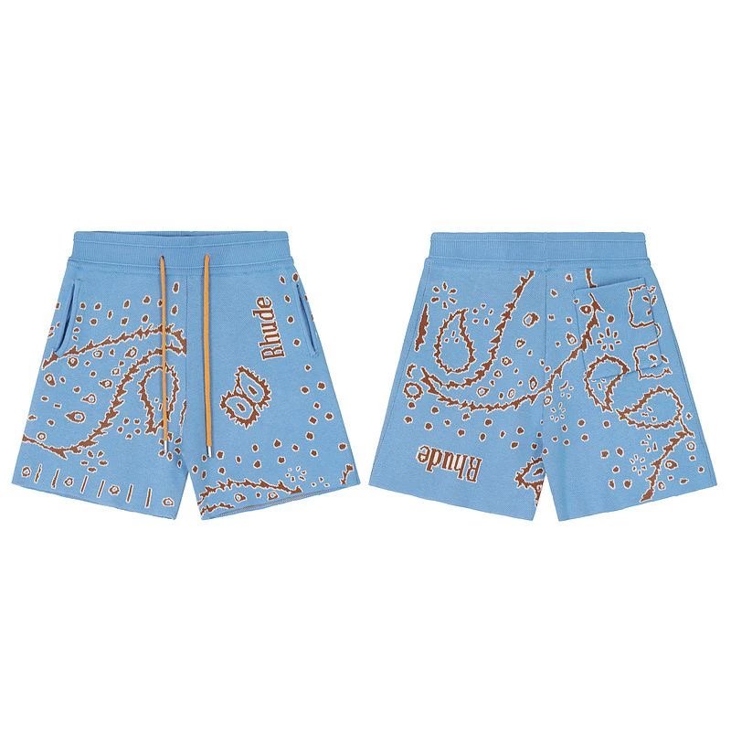 GRA Bandana Print Knit Shorts Black Multicolor - 14