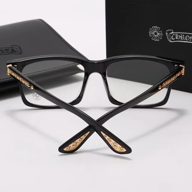 Chrome Hearts Eyewear Square Clear-Lens Eyeglass Frames with Cross Motifs product detail image 7