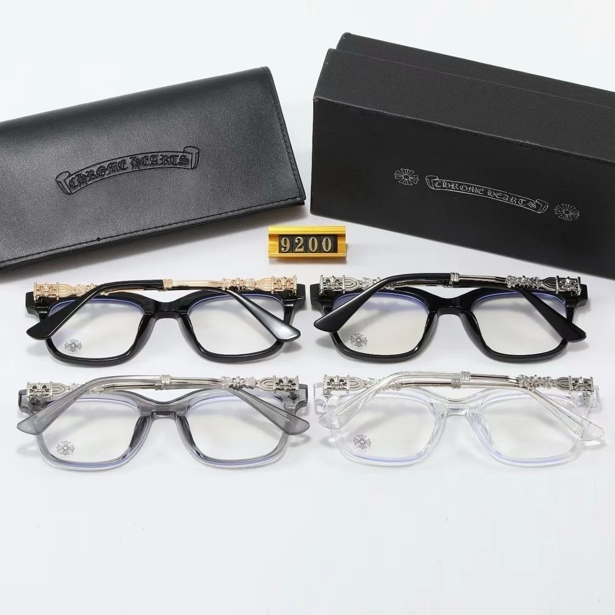 Chrome Hearts 9200 Black Optical Glasses with Gold Accents product detail 7 in Litbuy spreadsheet finds