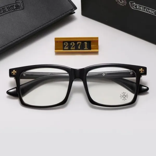 Chrome Hearts Clear Acetate Optical Glasses with Floral Hardware - 7