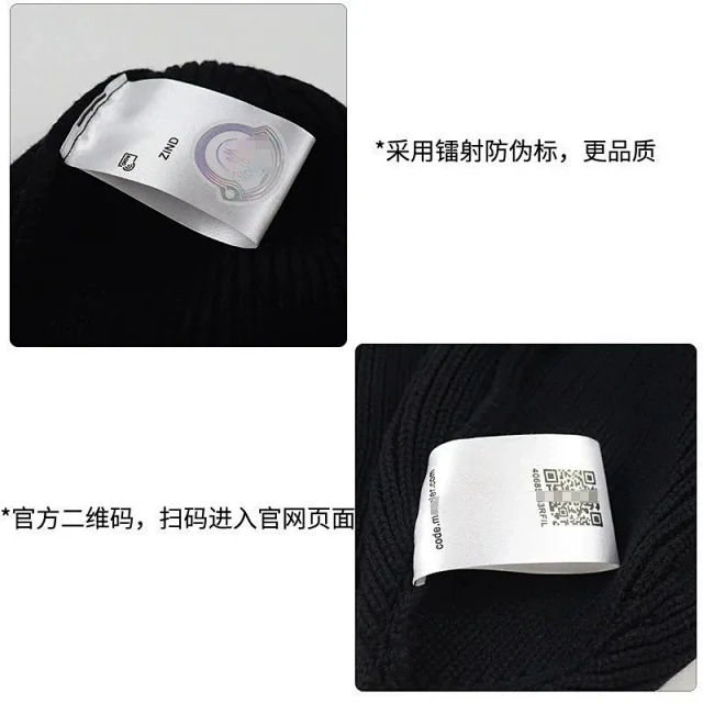 Moncler Hats Rib-Knit Logo Patch Beanie product detail image 9