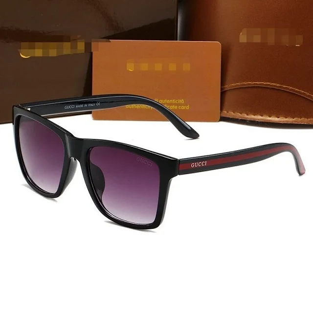 Gucci Eyewear Square sunglasses with striped temples product detail image 4