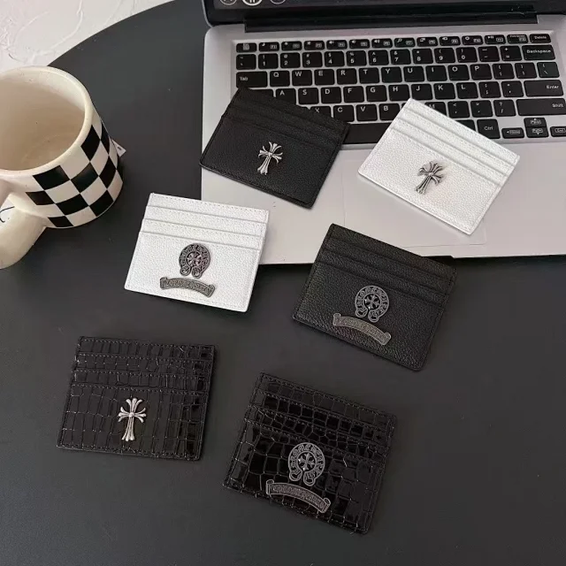 Chrome Hearts Wallets & Card Holders Leather Holder with Cross Hardware product detail image 1