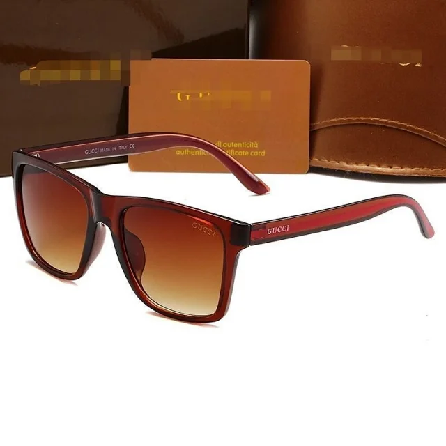 Gucci Eyewear Square sunglasses with striped temples product detail image 7