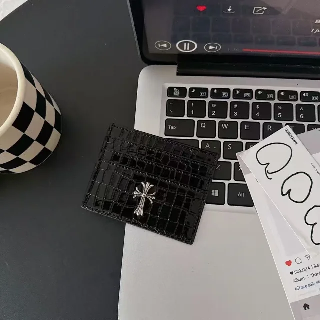 Chrome Hearts Wallets & Card Holders Leather Holder with Cross Hardware product detail image 4