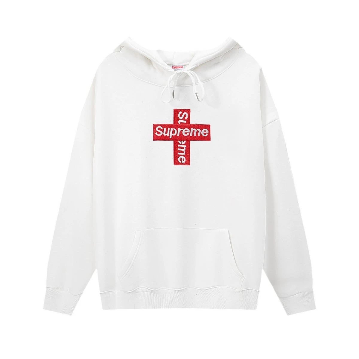 Supreme Cross Logo Hoodie Black - 6