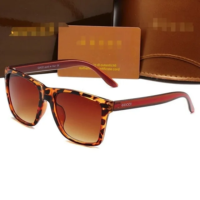 Gucci Eyewear Square sunglasses with striped temples product detail image 8