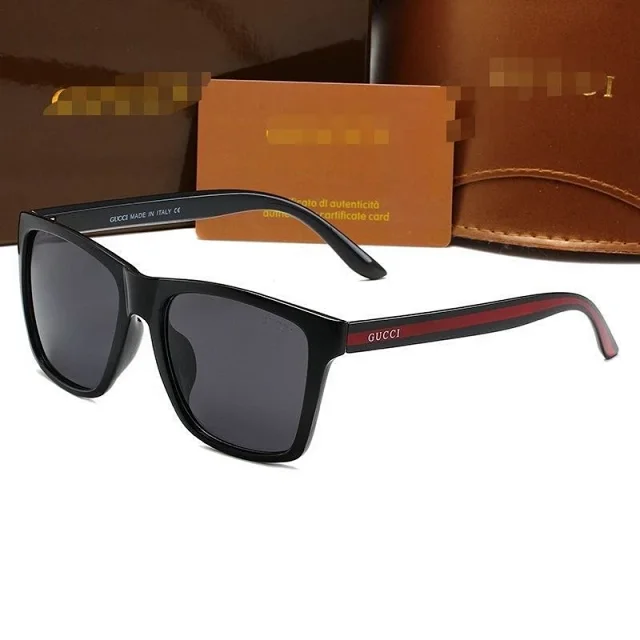 Gucci Eyewear Square sunglasses with striped temples product detail image 3