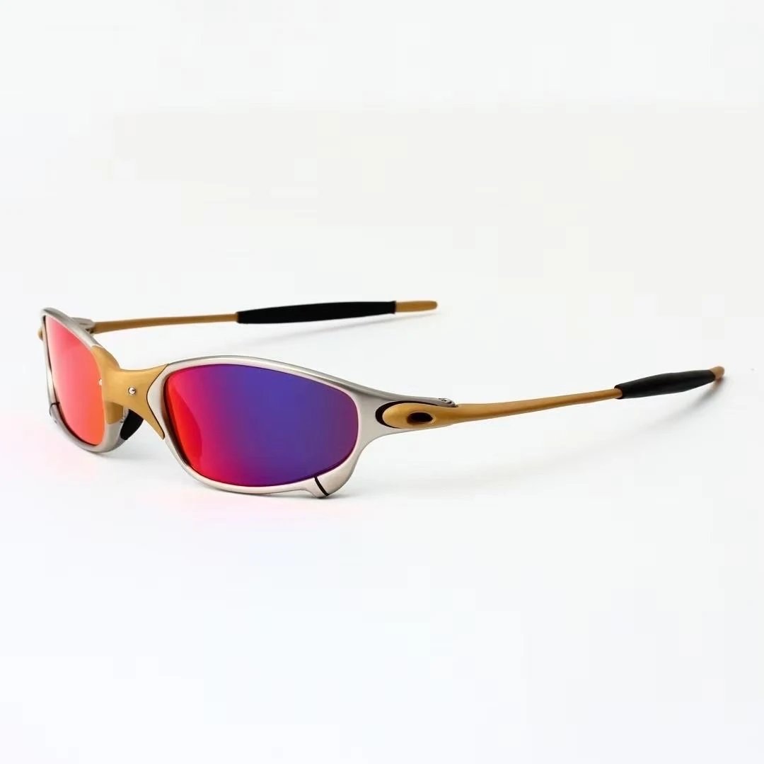 Oakley Juliet Gold Frame Red-Purple Iridium Sunglasses - 1