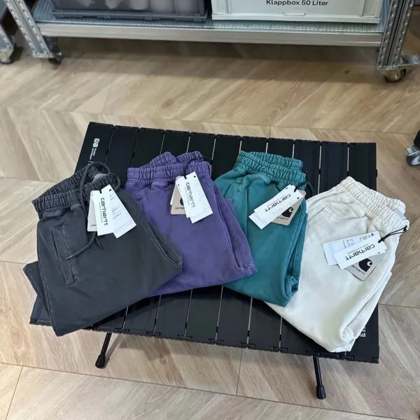 Carhartt WIP Sweat Shorts Purple - 5