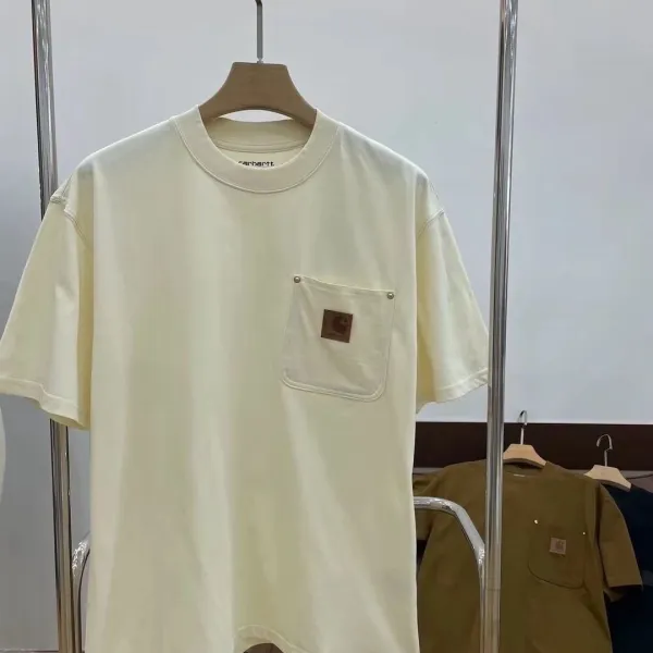 Carhartt WIP Pocket T-Shirt Cream T-Shirt - 1
