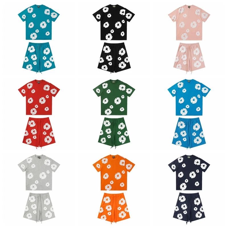 Denim T-shirt and pants set