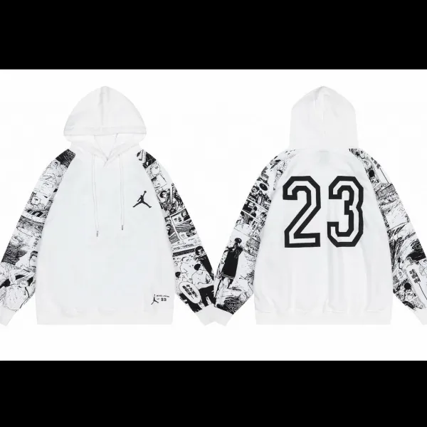 Air Jordan x Manga Collaboration Hoodie White - 1