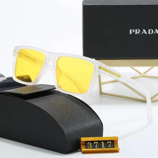 Prada Eyewear 3717 Polarized Square Sunglasses product detail image 3