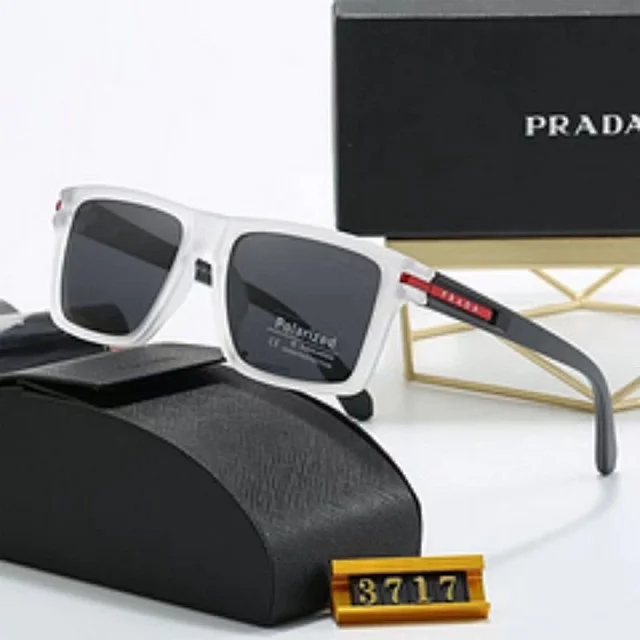 Prada Eyewear 3717 Polarized Square Sunglasses product detail image 5