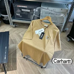 thumbnail for 休闲小领口基础小标水洗短袖