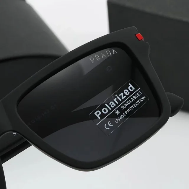 Prada Eyewear 3717 Polarized Square Sunglasses product detail image 7