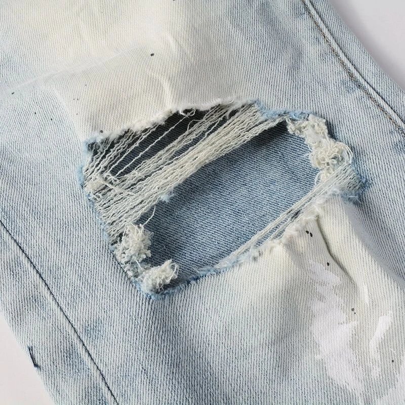 Gallery Dept. Distressed Paint-Splatter Slim Fit Jeans - 6