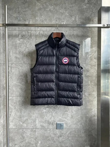 Canada Goose Puffer Vest Blue Marble Print Vest - 7