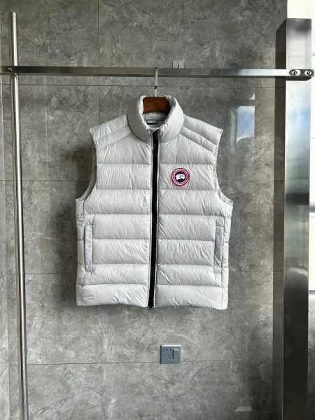 Canada Goose Puffer Vest Blue Marble Print Vest - 6