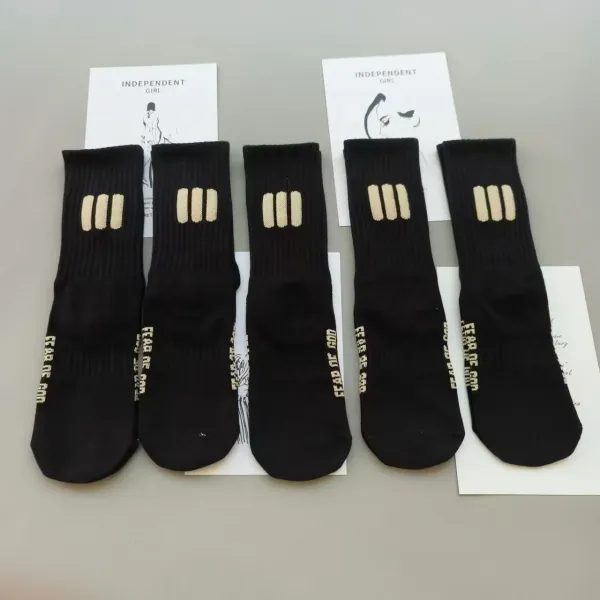Fear of God Three-Stripe Yellow Socks - 4