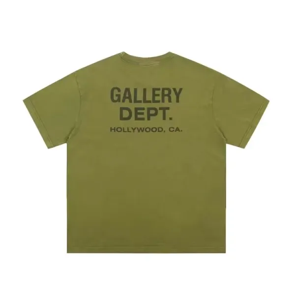Gallery Dept. Hollywood CA Tee Olive Green T-Shirt - 1