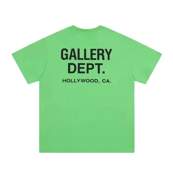 Gallery Dept Gallery Dept. Hollywood CA T-Shirt Lime Green - 1