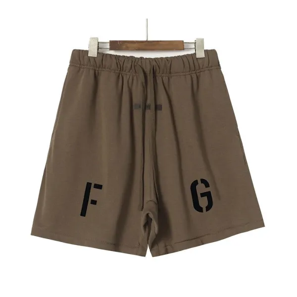 Fear of God Essentials F / G Logo Shorts Gray - 5