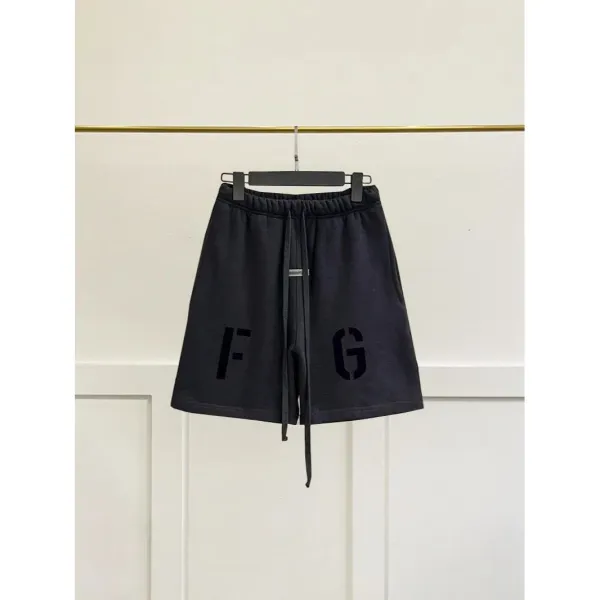 Fear of God Essentials F / G Logo Shorts Gray - 6