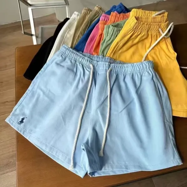 Polo Ralph Lauren Drawstring Waist Shorts Light Blue - 1