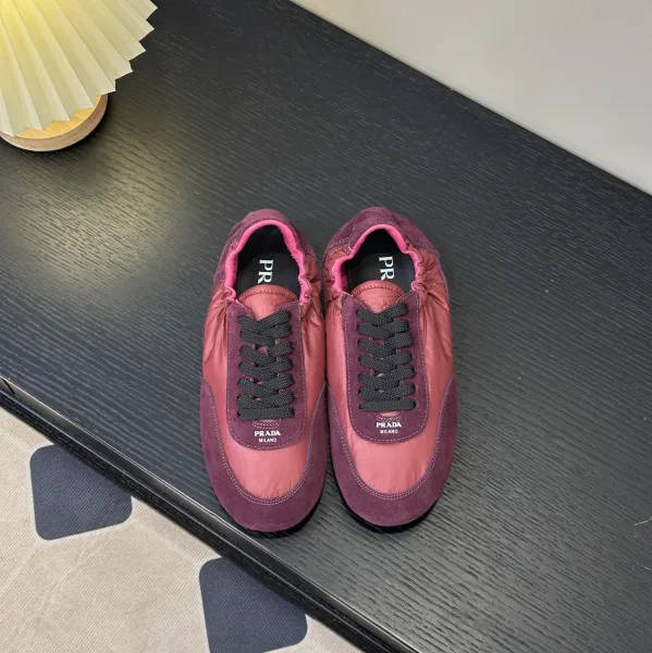 Prada Re-Nylon Sneakers Burgundy Pink - 1