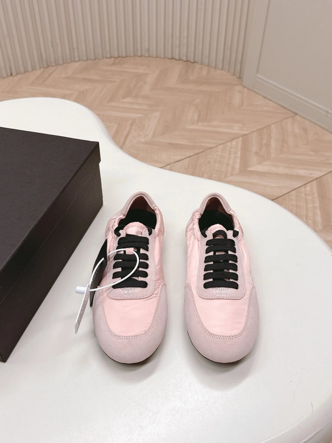 Prada Re-Nylon Sneakers Cognac Suede and Nylon Sneakers - 10