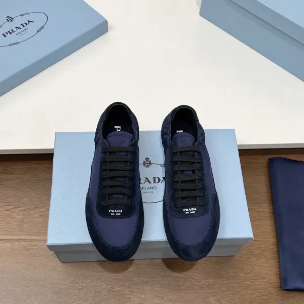 Prada Re-Nylon Sneakers Navy Blue Sneakers - 1