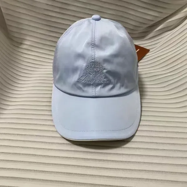Loewe Baseball Cap Light Blue Satin - 1