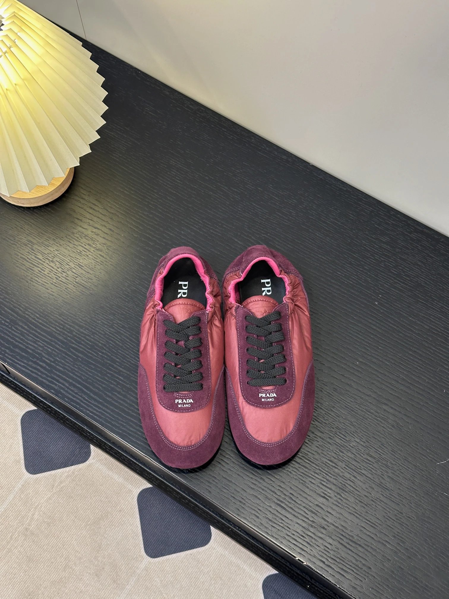 Prada Re-Nylon Sneakers Cognac Suede and Nylon Sneakers - 4